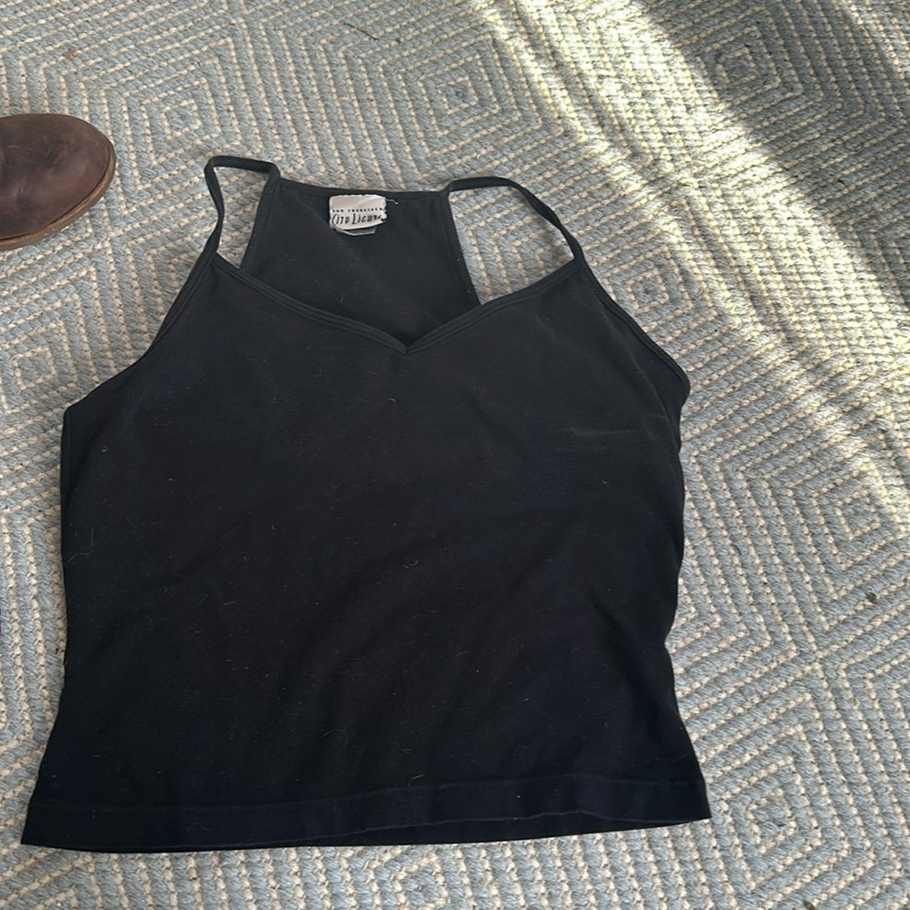 City lights cami top with shelf bra, large